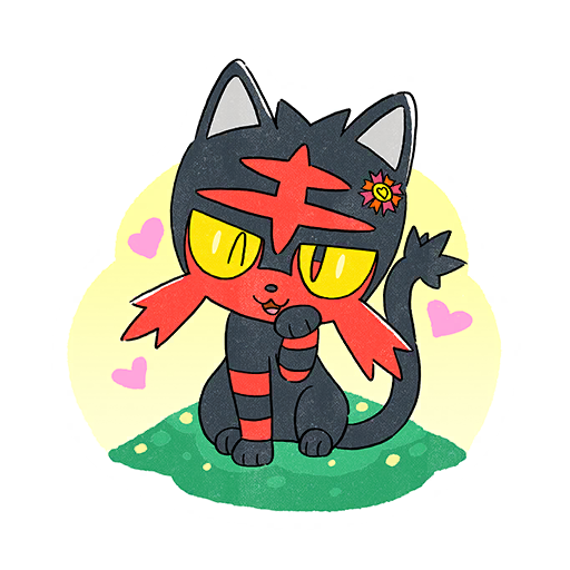 Litten Community Day #3 Pokémon GO sticker