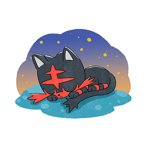 Litten Community Day #4 Pokémon GO sticker