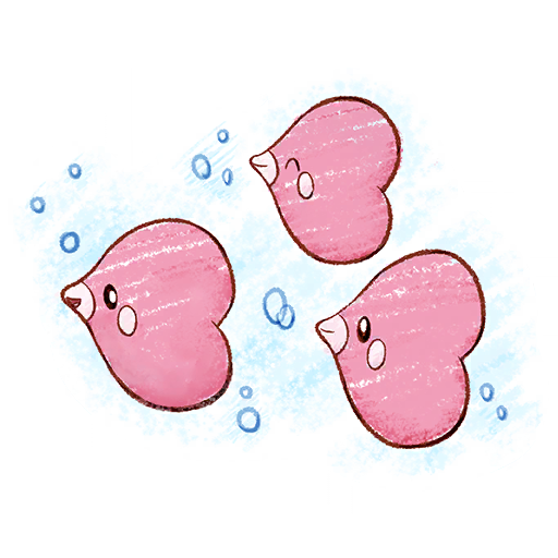 Luvdisc Pokémon GO sticker