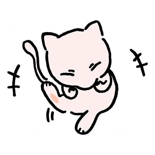 Laughing Mew Pokémon GO sticker