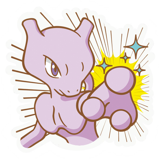 Mewtwo Pokémon GO sticker