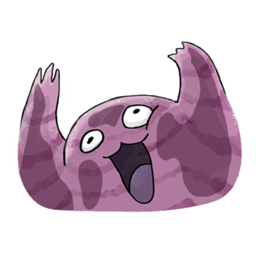 Excited Grimer Pokémon GO sticker