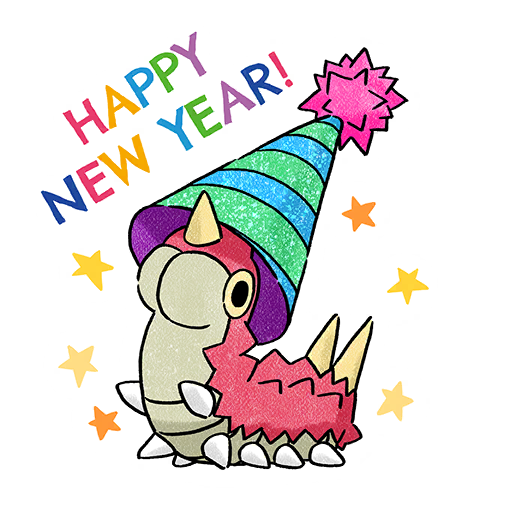 Wurmple — New Year's 2023 #2 Pokémon GO sticker