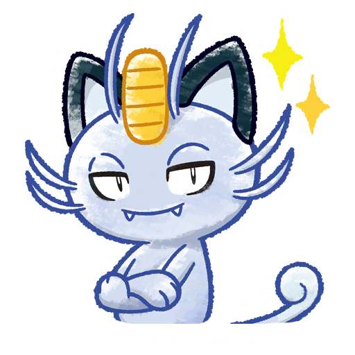 Meowth — Nyarth #38 Pokémon GO sticker