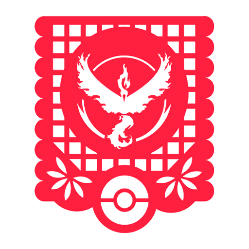 Moltres — Papel Picado #3 Pokémon GO sticker