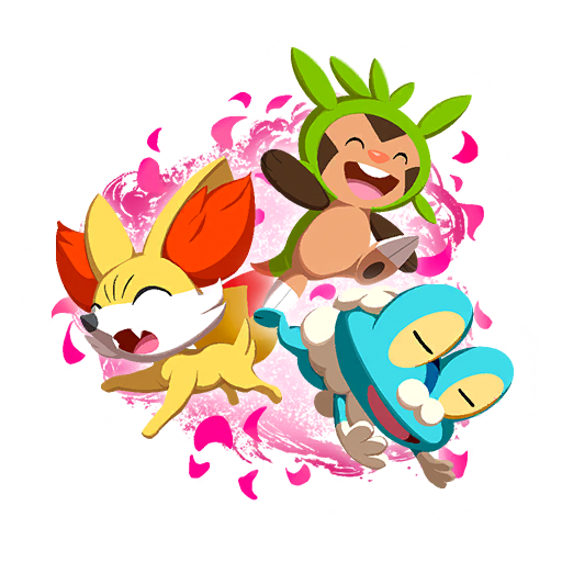 Chespin, Fennekin & Froakie — Pokémon GO Tour 2026 Pokémon GO sticker