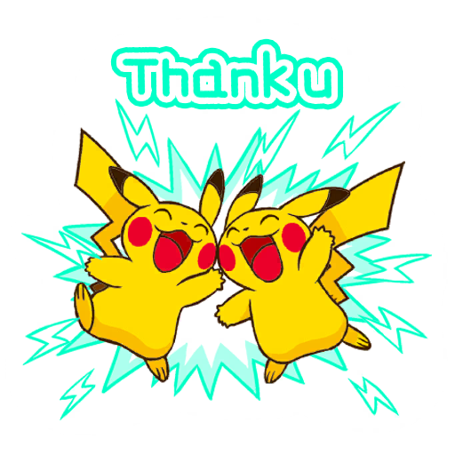 Pikachu Saying “Thank You!” Pokémon GO sticker