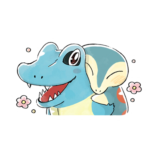 Totodile & Cyndaquil — Ed Sheeran Collaboration Pokémon GO sticker