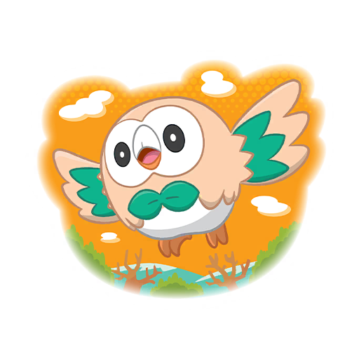 Rowlet Community Day #1 Pokémon GO sticker