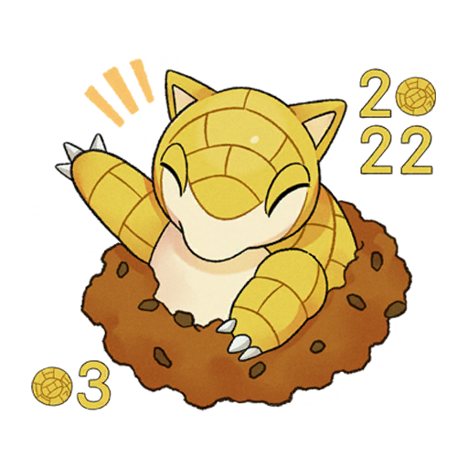 Sandshrew #1 Pokémon GO sticker