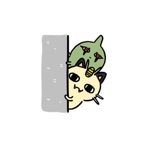 Meowth & Larvitar — Secrets of the Jungle #5 Pokémon GO sticker