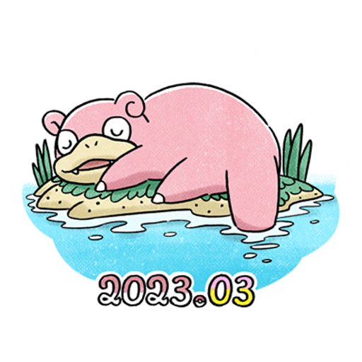 Slowpoke #3 Pokémon GO sticker