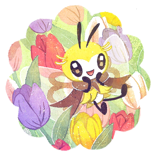Ribombee — Spring 2025 #1 Pokémon GO sticker