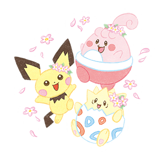 Pichu, Togepi & Happiny — Spring 2022 Pokémon GO sticker