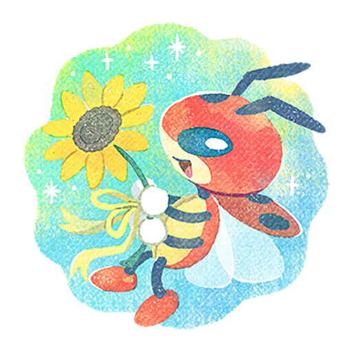 Summer 2023 Ledian Pokémon GO sticker