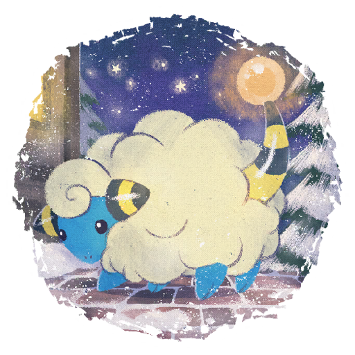 Mareep — Winter 2024 #5 Pokémon GO sticker