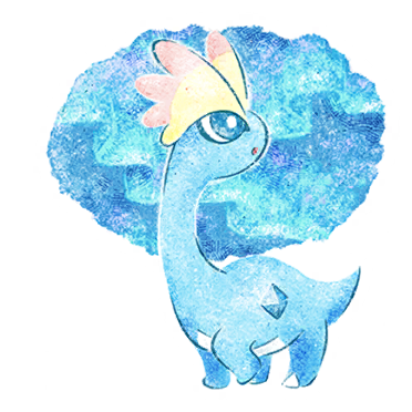 Amaura — Mythical Wishes Pokémon GO sticker