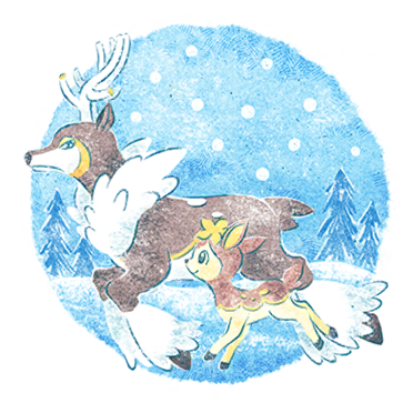 Sawsbuck — Mythical Wishes Pokémon GO sticker