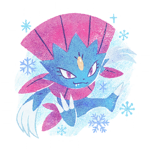 Weavile — Winter 2023 #4 Pokémon GO sticker
