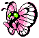 Shiny Butterfree in Gold & Silver