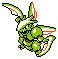 Shiny Scyther in Gold & Silver