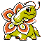 Shiny Meganium in Gold & Silver