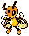 Shiny Ledian in Gold & Silver