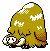 Shiny Piloswine in Gold & Silver
