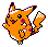 Shiny Pikachu in Gold & Silver