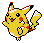 Pikachu in Gold & Silver