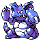 Shiny Nidoking in Gold & Silver