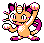 Shiny Meowth in Gold & Silver