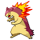Shiny Typhlosion sprite