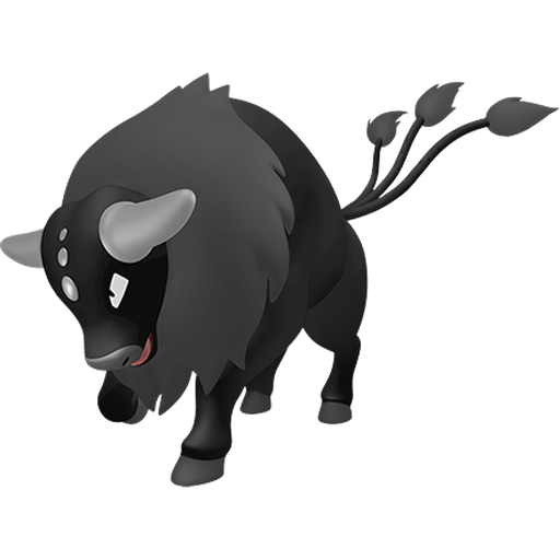Shiny Paldean Tauros Combat sprite
