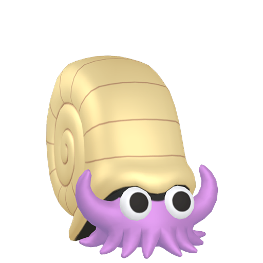 Shiny Omanyte render