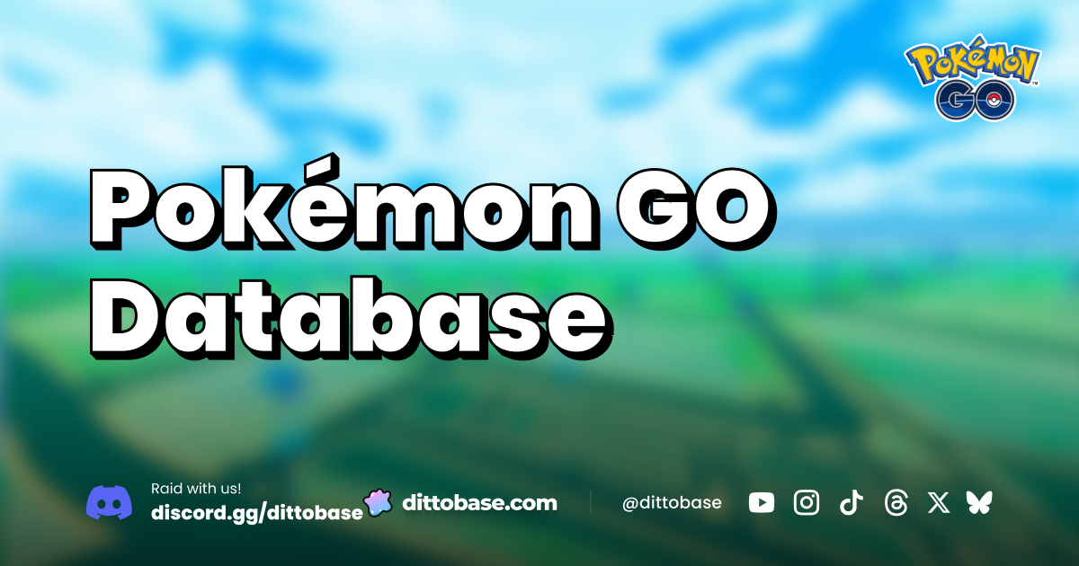 Pokémon GO Database | Dittobase