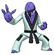 Shiny Sawk in Omega Ruby & Alpha Sapphire