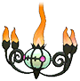 Shiny Chandelure in Omega Ruby & Alpha Sapphire