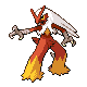 Shiny Blaziken sprite