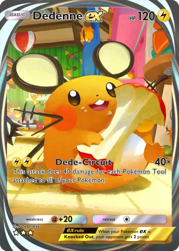 dedenne pokemon card 70/119 You cant use more than 1 Dedechange Ability each turn Pokemon 2026 Dedenne GX Extra
