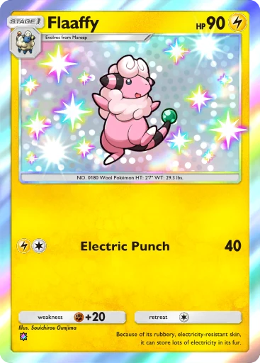 pokemon card flaaffy - 280/264 - Secret Rare - Sword & Shield the Defending Pokémon is now Paralyzed Flaaffy (Wisdom of Sea and
