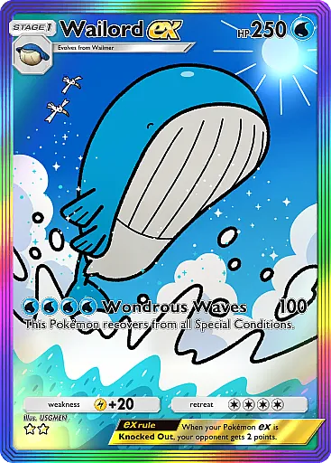 wailord pokemon card price - 032/185 - Vivid Voltage RarityRare Hit Points240 HP Colorless Wailord Pokemon Trading Card Game