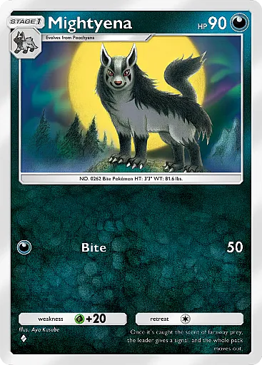 pokemon poochyena card Legends Awakened Common 20 Retreat Cost 2328 [Pokemon Card] Poochyena 047/055