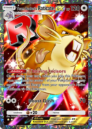 Team Rocket's Raticate ex