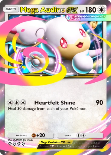ポケモンカード Erika's Tangela Mega Audino EX Mega Audino ex - Pokémon TCG Pocket Card | Dittobase
