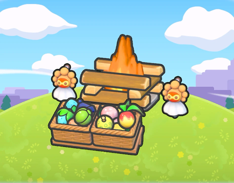 Berry-feast campsite habitat in Pokémon Pokopia