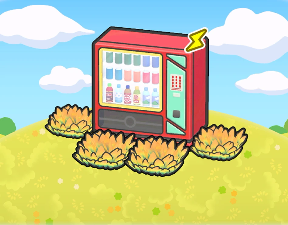 Overgrowth vending machine habitat in Pokémon Pokopia