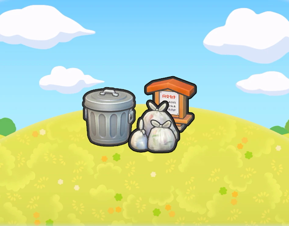 Trash collection site habitat in Pokémon Pokopia