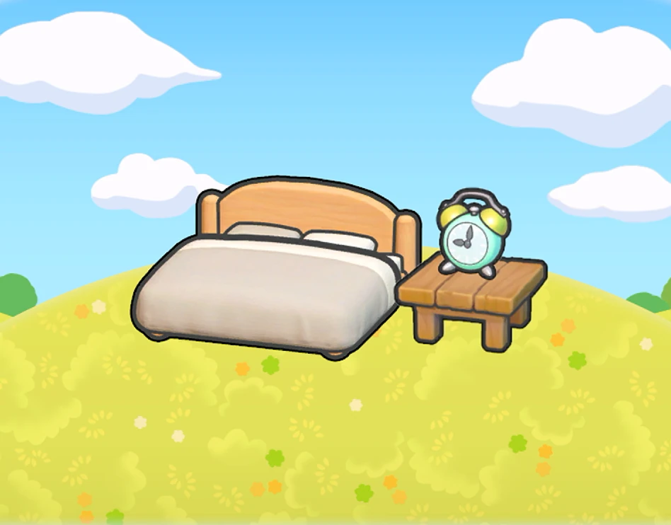 Alarm clock sleep zone habitat in Pokémon Pokopia