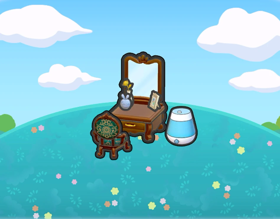 Moisturizing makeup stand habitat in Pokémon Pokopia